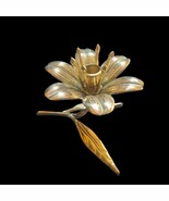 Solid Brass Lotus Candle Holder 6&quot; Boho Candle Light Dinner Holder Decor... - $91.63 CAD