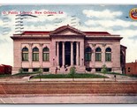 Publici Biblioteca Costruzione Nuovo Orleans Louisiana La DB Cartolina Y1 - $3.03