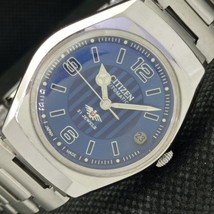 Genuine Vintage Citizen Automatic 8200 Japan Mens Date Blue Watch 608j-a317002-6 - £20.77 GBP