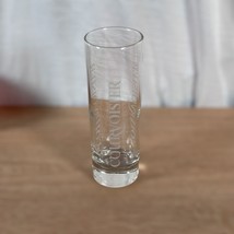 Courvoisier Cognac Glass 6&quot; High Ball Slim Cocktail Etched Logo Design - $9.99