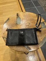 Coach Black Leather Wristlet Clutch - $59.40