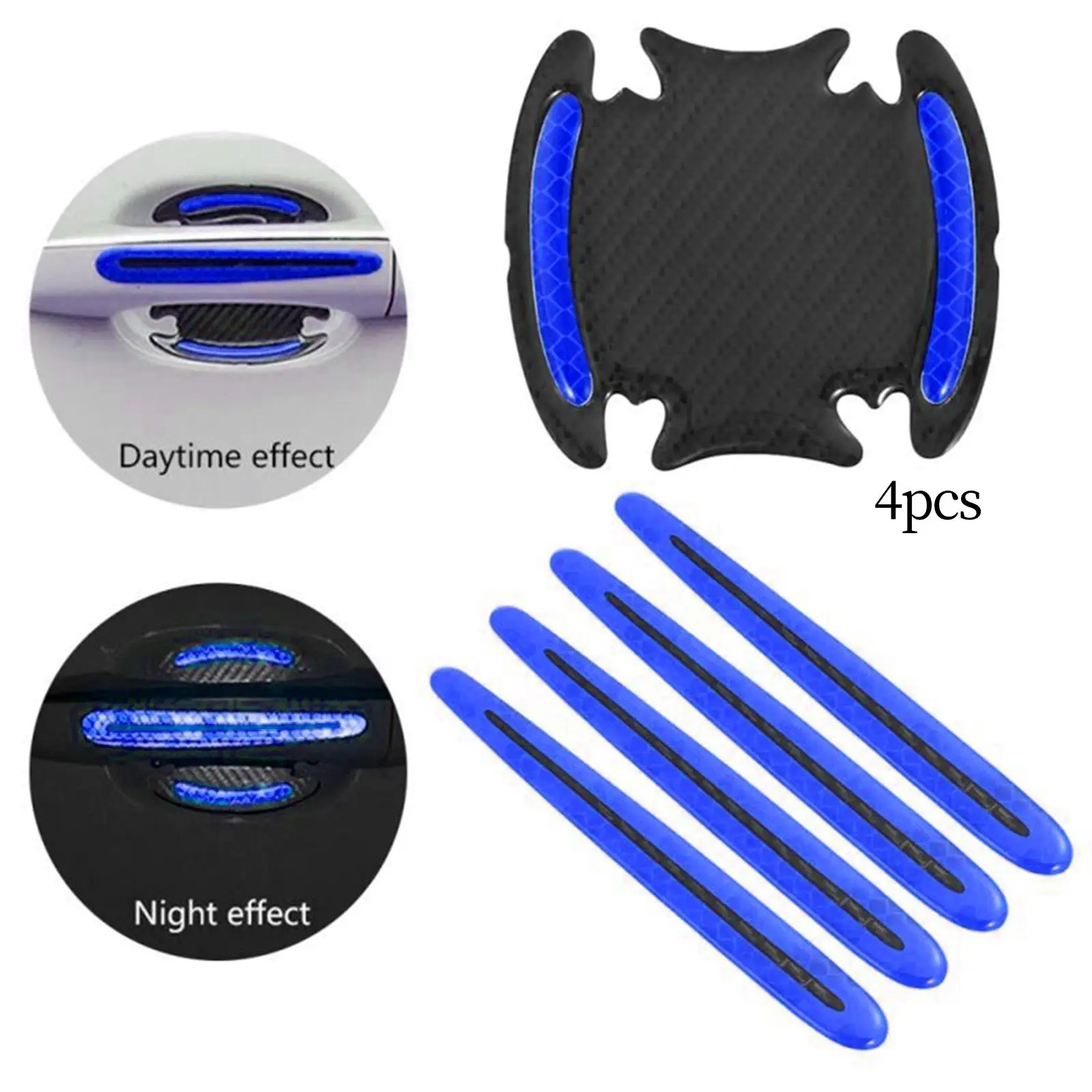 8Pcs Car Door Handle Scratch Protector Reflector Stickers Automotive Accessories - $82.95