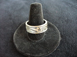 Sterling Silver Wide Band with Shooting Stars - £9.59 GBP