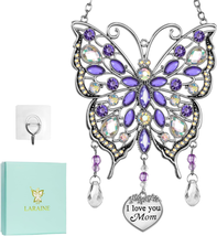 Mothers Day Gifts for Mom Women Her, Butterfly Rhinestones Hanging Ornaments Cha - £25.85 GBP