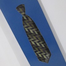 Paul Fredrick Silk Tie Chevron Stripe Green Purple Necktie New In Box - £19.34 GBP