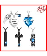Beautiful Keepsake Necklaces for Ashes - 5 Unique Stainless Steel Styles - $56.46 CAD