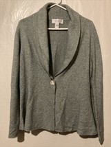 United States Sweaters Wool Angora Cashmere Blend Gray Very Soft Size Medium - £14.05 GBP