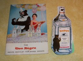 Vtg Oso Negro Black Bear Vodka Gin Recipe Book Cocktail Party Paper Bottle Retro - £119.15 GBP