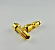 TEE CONNECTION BLEEDER VALVE PROPANE FUEL LPG NATURAL GAS HIGH LOW PRESS... - $19.70