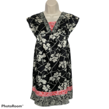 Limited Too Girls Empire Dress Size 8 Black White Floral V Neck Sleeveless - £15.78 GBP