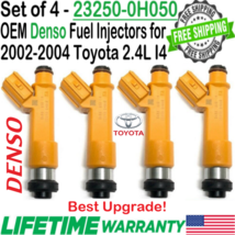 OEM Denso x4 Best Upgrade Fuel Injectors for 2002-04 Toyota Camry Solara 2.4L I4 - £88.48 GBP