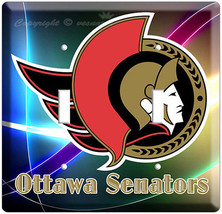 NEW OTTAWA SENATORS NHL HOCKEY DOUBLE LIGHT SWITCH PLATE GAME TV ROOM DE... - $11.15