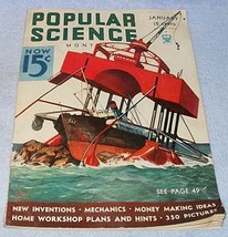 Vintage Complete Popular Science January 1934 Magazine Astronomer  - £10.18 GBP