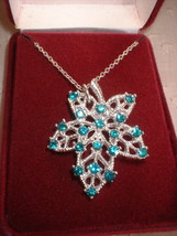 Vintage Jewelry RS  Frosted Leaf Pendant - $25.00