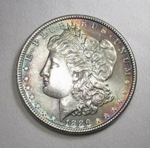 1886 Silver Morgan Dollar VCH UNC+ Coin AL612 - £157.45 GBP