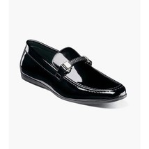 Stacy Adams Sheridan Moc Toe Bit Slip On Shoes Black Patent 25761-004 image 5