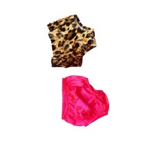 Handmade 2 Pair Bloomer shorts 12 months Size Girls Infant Baby Pink Sat... - $9.89
