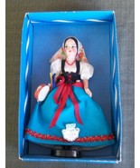 Taormina Doll Tambourine in Right Hand 7 Inch Original Box w Plastic Stand - $16.82