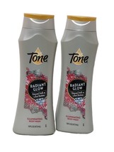 2 x Tone soap Body Wash Radiant Glow Diamond Dust Lotus Blossom Illumina... - £17.90 GBP