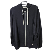 New Marine Layer Men&#39;s XXL Afternoon Full-Zip Hoodie Black - $56.46