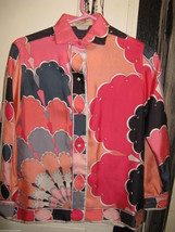 Vintage Emilio Pucci Saks fifth Avenue Iconic pop art silk 1960s Italy shirt 8 - £1,687.22 GBP