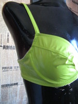 Deborah Marquit Archive lime green vinyl bra 34B - $180.64