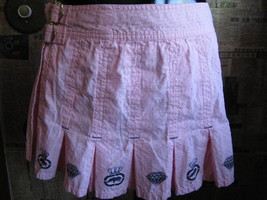Ecko Red Lux pink school girl diamond pleated mini kilt skirt 7 - $35.33