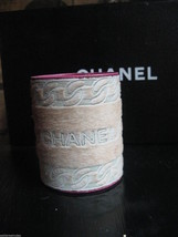 Vintage Chanel pony fur leather wristband cuff small size punk rock - £373.83 GBP
