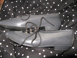 Vintage 80s plastic oxford Grendha Melissa jelly jellies shoes 6 UK3.5 36 - £117.56 GBP