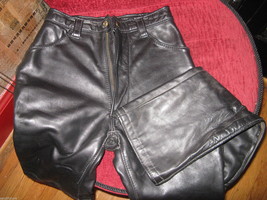 Vintage 70s Langlitz Leather Portland rocker biker leather motorcycle pants S 26 - £665.41 GBP