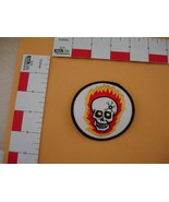 Motorcycle Vintage Patch Skull with fire - $203.95 MXN