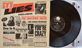 Guns N&#39; Roses Lies First Press Uncensored Nude Inner Geffen GNR Vinyl LP 1988 EX - £171.83 GBP