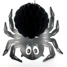 BEISTLE vintage 14&quot; black spider Halloween decoration - 2-sided diecut h... - £9.72 GBP