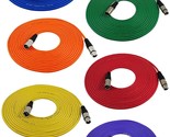 Gls Audio 25-Foot Balanced Microphone Cable, 6 Pack, Colored Xlr Male To... - $72.97