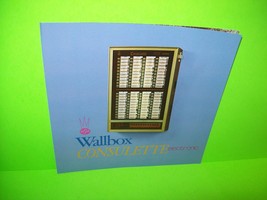 NSM Consulette Wallbox Original NOS German Phonograph Jukebox Music Promo Flyer - £22.56 GBP