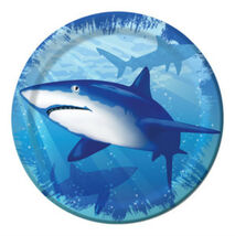 Shark Splash Dessert Plates - Birthday Party Supplies - $3.66