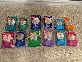 TY TEENIE BEANIE BABIES COMPLETE SET OF 12 NEW SEALED 1999 MCDONALDS VIN... - £20.47 GBP