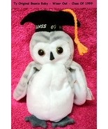 TY Original Beanie Baby WISER the Owl (Approx 5.5&quot;) RETIRED Both Tags At... - €11,28 EUR
