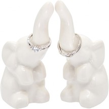 Elephant Ring Holder 2 Pack, White, Ceramic, Jewelry 1.58&quot;D x 1.37&quot;W x 3... - €16,74 EUR