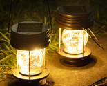 Solar Lanterns Outdoor Hanging-2 Pack Waterproof Landscape Lights Solar ... - £29.40 GBP
