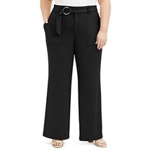 MSRP $90 International Concepts Black Zippered Straight Leg Pants Size 24W - $38.01