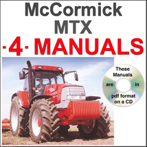 McCormick MTX MTX150 MTX155 MTX165 Tractor Service &amp; Operator Manual -4-... - £15.58 GBP