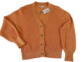 Sonoma Sweater Cardigan orange WOMENS size L - $19.00