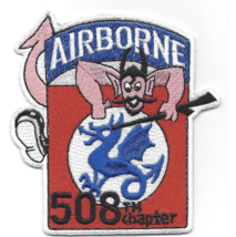 3.5&quot; Army 508TH Airborne Infantry Regimental Combat Team Embroidered Patch - £23.53 GBP