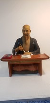 Vintage Japanese Hakata Urasaki Clay Doll Man Writing - £33.62 GBP