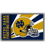 Notre Dame Fighting Irish Football Team Flag 90x150cm 3x5ft Helmet Best ... - €13,95 EUR