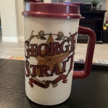 George Strait Rare Concert Large Whirley Thermo Mug - £31.28 GBP