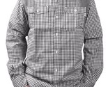 Orisue Black White Gingham Pittsburgh Long Sleeve Woven Button Down Up S... - £71.14 GBP