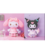 Japan Kuromi &amp; My Melody girly Plush (2pc set) - 30cm Birthday Gift - €75,71 EUR
