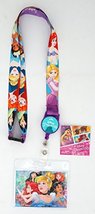 Disney Princess Lanyard with Zip Lock Card Holder, Multicolor, 3&quot; - £4.98 GBP